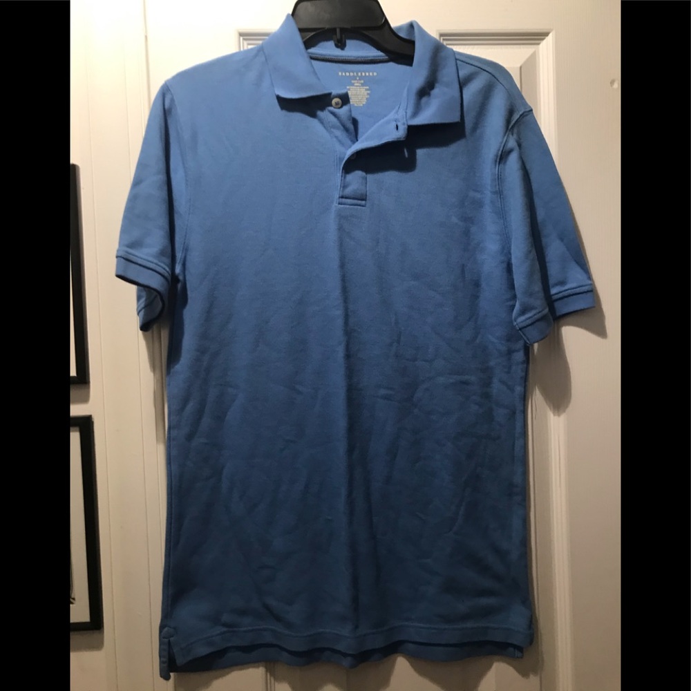 Saddlebred Blue Polo Shirt Small